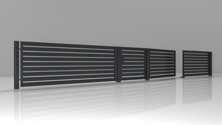 Gartenzaun aus Metall